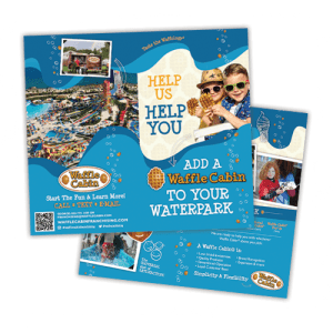 Waffle Cabin Brochure Design